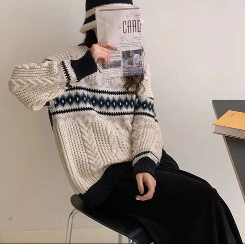 Winter Warm Round Neck Pullover